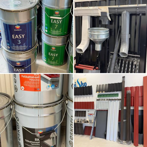 Kattomaalit, sadevesijärjestelmät ja pellit